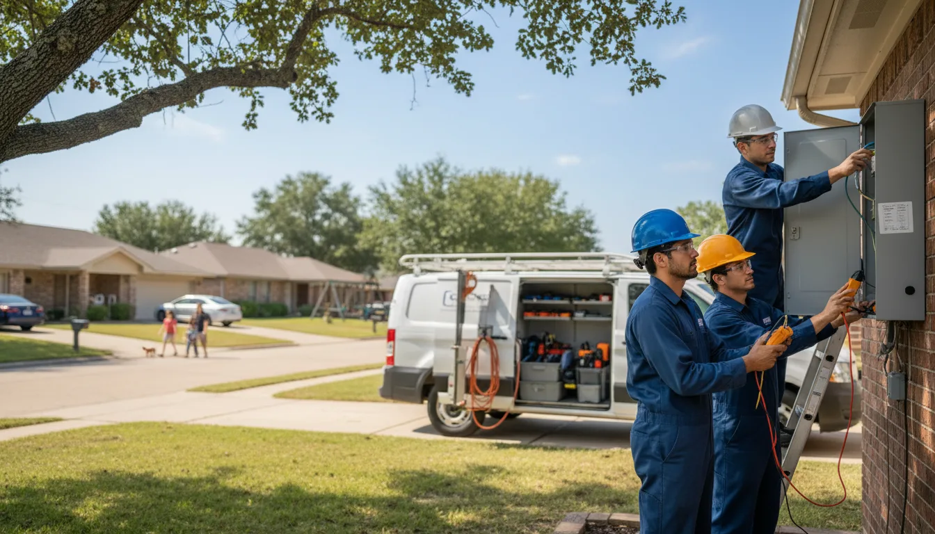 Certified electrician providing emergency electrical services in Farmer, OH